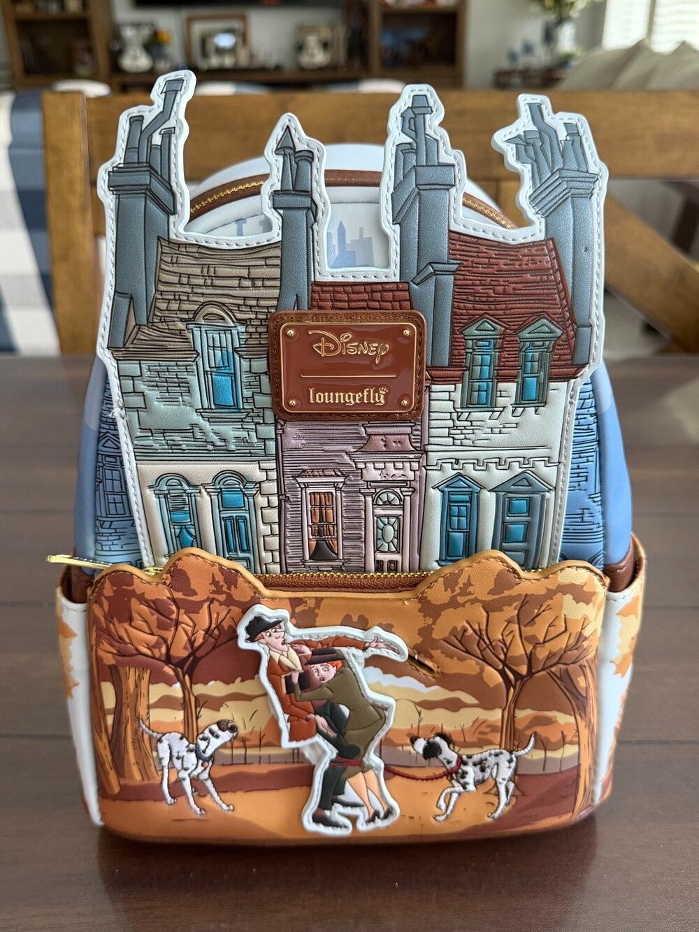 LOUNGEFLY DISNEY 101 DALMATIONS SCENE SLIDING MOVEMENT NWT